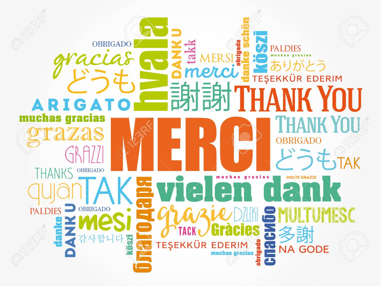 Merci (Thank You in French)